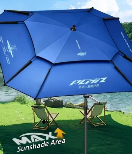 2024 New Fishing Umbrella Innovatively Octagonal Fishing Parasol Upgraded Stainless Steel Rod Beach Umbrella Yard Large Parasol