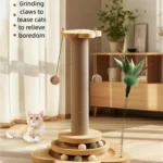Cat scratch board is wear-resistant and does not shed debris. Cat scratch column is made of sisal hemp, and cat toys are used to