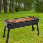 Foldable Barbecue Charcoal Grill Heavy Duty Folding BBQ Tool Kits For Outdoor Cooking Camping Hiking Picnic Easy To Carry