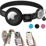 for AirTag GPS Cat Collar with QR Tag, Reflective Apple Tag Pet Collar with Air Tag Holder & Cat Tag, AIRTAG Case Kitten Collar