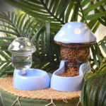 Cat Bowl Automatic Water Storage Feeder for Dogs and Anti-overturning Pet Mushroom Bowl Cat Large Capacity Feeder Supplies