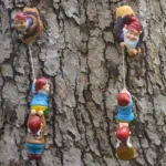 Resin Climbing Gnome Dwarfs Sculpture Gnome Art Figurines Courtyard Landscape Statue Garden Ornament CraftsHome Decor Gift