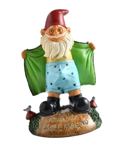 Garden Gnome Statue Outdoor Figurine Lawn Ornaments Dwarf Shows Underpants Garden Gnome Decor For Yard Art Patio Lawn Doorsteps
