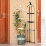 1Set Climbing Plant Trellis Garden Support Cages For Flowers Plants Support Frame Trellis Climbing DIY Flower Vines Pot Stand