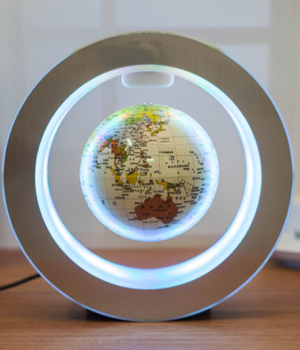 Round LED World Map Floating Globe Magnetic Levitation Light Anti Gravity Magic