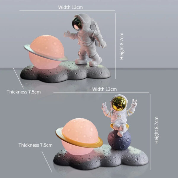 Astronaut Figurine Resin Spaceman - Image 5