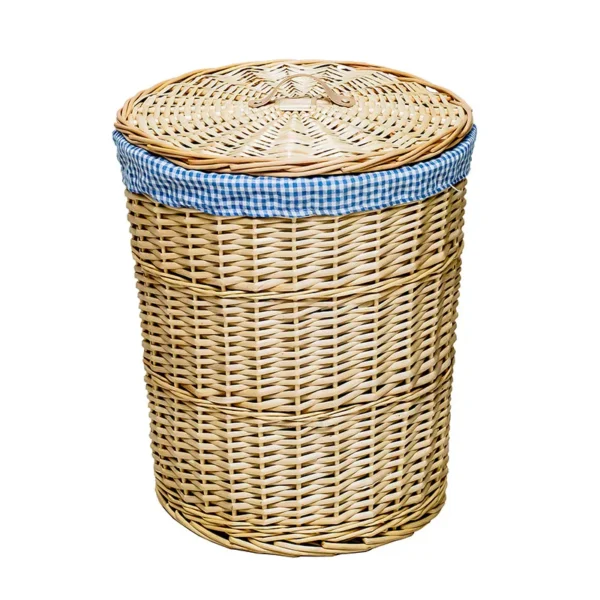 Basket Dirty Clothes Rattan Storage with Lid Dirty Clothes Basket Debris Storage Medium Large Multi Purpose Storage Basket - Image 5