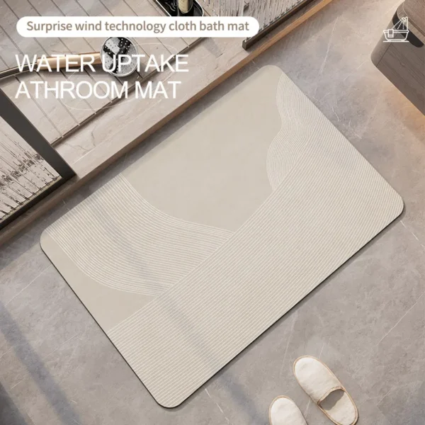 Luxury Bathroom Foot Mats Anti Slip Shower Bath Mat Super Absorbent Quick Dry Floor Mat Toilet Rug Doormat Carpet Washable