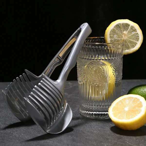 Stainless Steel Kitchen Handheld Orange Lemon Slicer Tomato Cutting Clip Fruit Slicer Onion Slicer KitchenItem Cutter Accessorie - Image 3