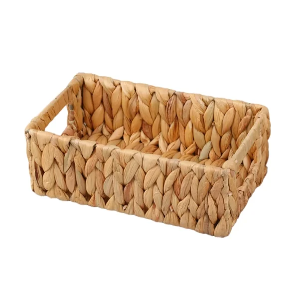 Wicker Storage Basket Water Hyacinth Basket Toilet Baskets,Farmhouse Kitchen Utensil Holder Caddy,Sundry Storage Basket