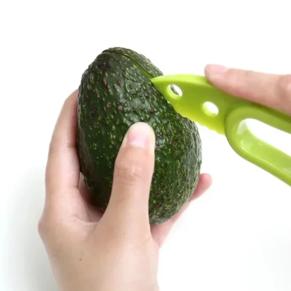 Creative with Protective Cover Avocado Slicing Knife Peeling and Peeling Pulp Separation Slicer Kitchen Fruit Tools - Image 3