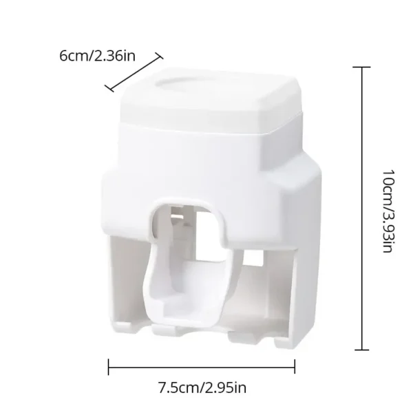 1pc Automatic Toothpaste Dispenser Creative Wall Mount and Small Toothbrush Holder Squeezer for Family Shower Bathroom - Image 5