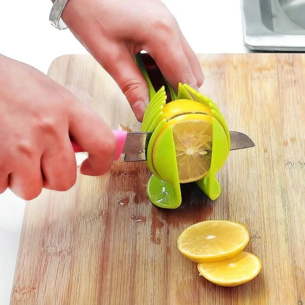 Stainless Steel Kitchen Handheld Orange Lemon Slicer Tomato Cutting Clip Fruit Slicer Onion Slicer KitchenItem Cutter Accessorie - Image 6