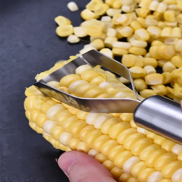 Stainless Steel Corn Peeler Corn Thresher Easy Peel Corn and Clean Fruit Vegetable Tools Convenient Cooking Kitchen Accessories - Image 4