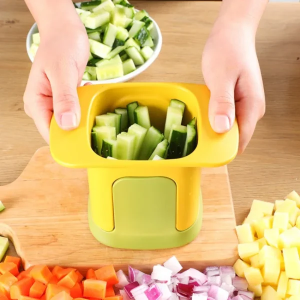 Multifunctional Cucumber Potato Slicer Household Hand Pressure Onion Dicer Kitchen Tools Vegetable Chopper French Fries Cutter - Image 2