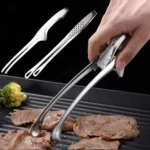 304 Stainless Steel Food Tongs Long Handle Non-Slip Barbecue Tongs Steak Tongs Kitchen Cooking Tools kitchen accessories