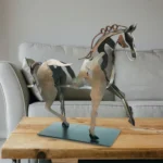 Simulation Animal Prop 3D Hollow Realistic Metal Sculpture Decor Art Craft Desktop Statue Home Party Living Decoration