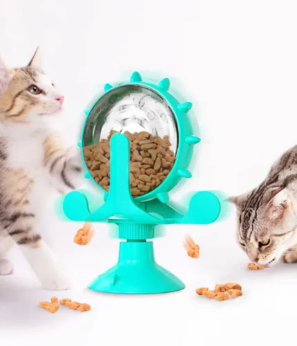 Dog Cat Treat Leaking Interactive Wheel Toys For Cat Small Dogs Slow Feeder Dispenser Puppy Funny Rotatable Wheel Improve IQ