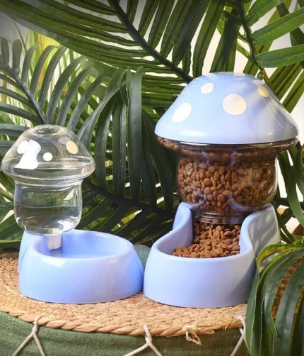 Cat Bowl Automatic Water Storage Feeder for Dogs and Anti-overturning Pet Mushroom Bowl Cat Large Capacity Feeder Supplies